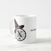 Mug Monogramme X Araignées de sorcières d'Halloween Vo (Devant gauche)