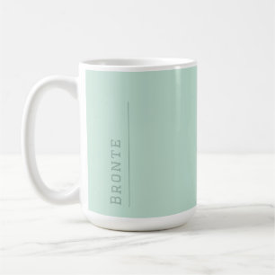 Mug Monographie de flux couleur frais Minty