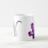 Mug Monographie de nom Natalie personnalisée à fleurs  (Centre)