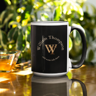 Mug Monographie de typographie - logo personnalisé noi