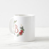 Mug Monographie des fleurs colorées de Noël (Devant gauche)