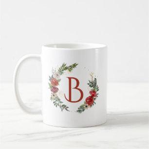 Mug Monographie des fleurs colorées de Noël