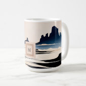 Mug Monographie moderne abstraite du désert du sud-oue (Devant droit)