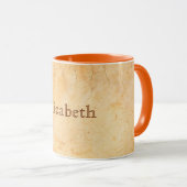 Mug Monographie murale en terre cuite à l'italienne (Devant droit)