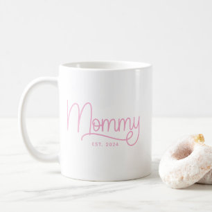 Mug Monoline rose clair photo maman