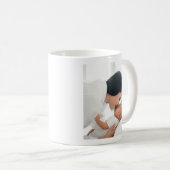 Mug Monoline rose clair photo maman (Devant droit)