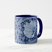 Mug Monotone bleu Pimpernel, William Morris (Devant droit)