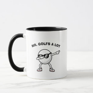 Mug MONSIEUR JOUE AU GOLF BEAUCOUP, Golf Drôle