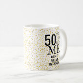 Mug Monsieur Right Fun 50e Anniversaire (Devant droit)