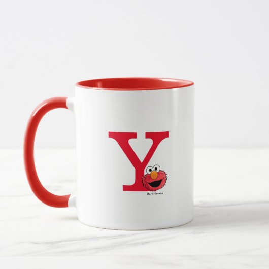 Mug Monster à la fin de cette histoire | Elmo Monogram (Gauche)