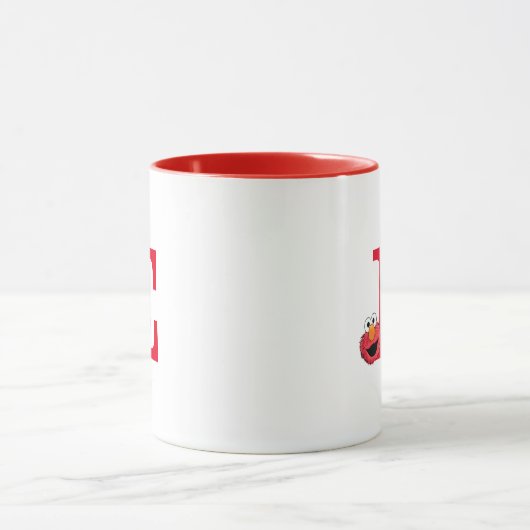 Mug Monster à la fin de cette histoire | Elmo Monogram (Centre)