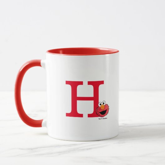 Mug Monster à la fin de cette histoire | Elmo Monogram (Gauche)