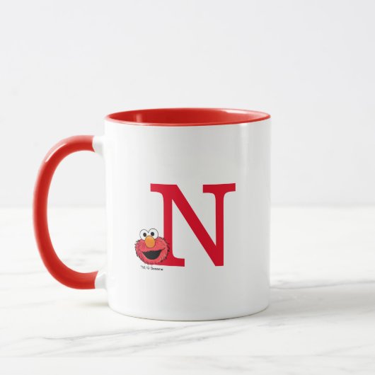 Mug Monster à la fin de cette histoire | Elmo Monogram (Gauche)