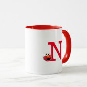 Mug Monster à la fin de cette histoire | Elmo Monogram (Devant droit)