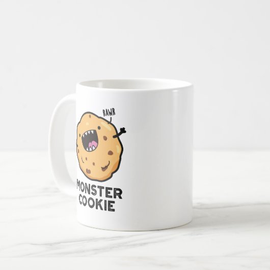 Mug Monster Cookie Funky Food Pun (Devant gauche)