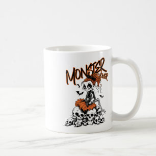 Mug Monster Lover Fun Skeleton Ghoul Cute Hall Vintage