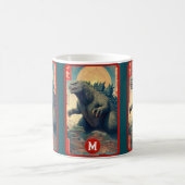 Mug Monster Monogram Lizard Retro Bold Cool Graphic (Centre)