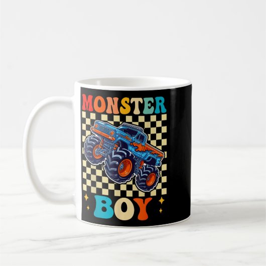 Mug Monster Truck Boy Family Matching Monster Trucks B (Gauche)