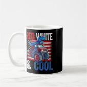 Mug Monster Truck Dino 4 Juillet Garçons Drapeau Améri (Gauche)