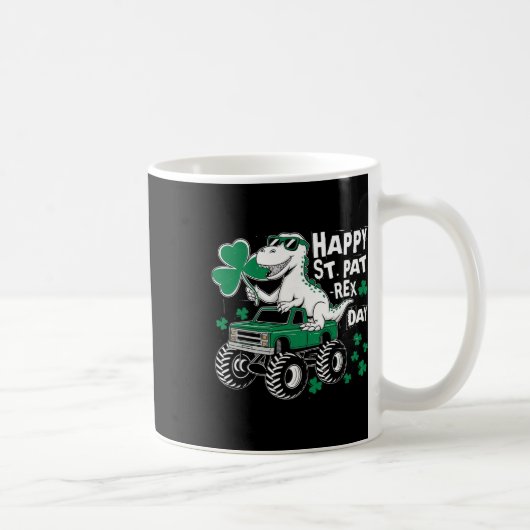 Mug Monster Truck St Patricks Day Dinosaure St Patrick (Droite)