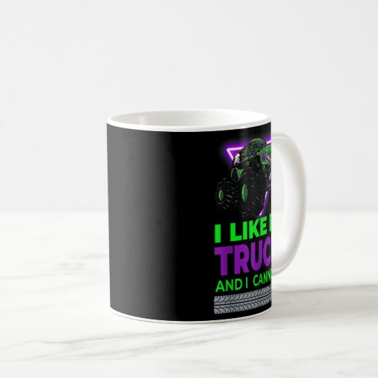Mug Monster Trucks - I Like Big Trucks And I Cannot Li (Devant droit)