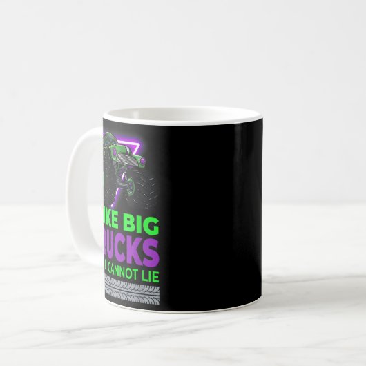 Mug Monster Trucks - I Like Big Trucks And I Cannot Li (Devant gauche)