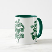 Mug MONSTERA dans un pot (Devant droit)