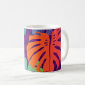 Mug Monstera Deliciosa : Tropical Line Art. (Devant droit)