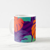 Mug Monstera Deliciosa : Tropical Line Art. (Devant gauche)