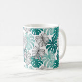 Mug Monstera Duo Tone : Tropiques minimes (Devant droit)