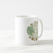 Mug Monstera esthétique et florales (Devant droit)