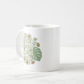Mug Monstera esthétique et florales (Devant gauche)
