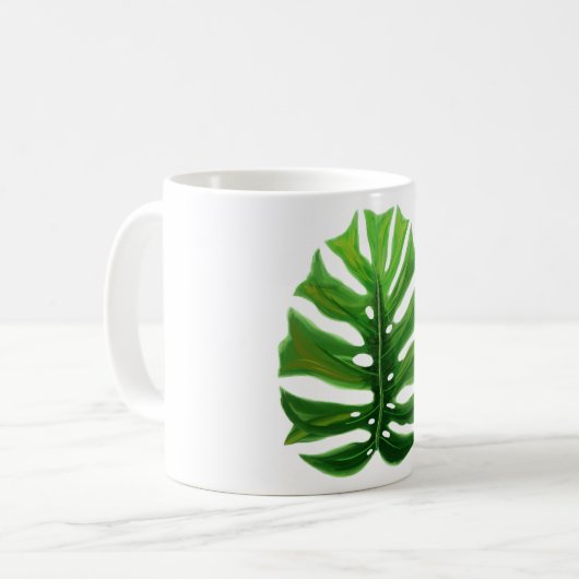 Mug Monstera Leaf (Devant gauche)