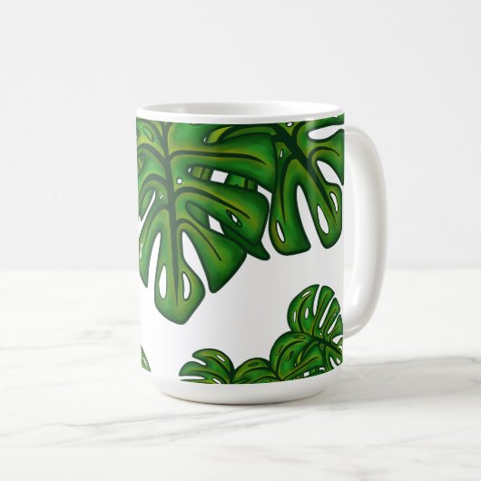 Mug Monstera Leaves (Devant droit)