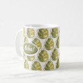 Mug Monstera Leaves - Green (Devant gauche)