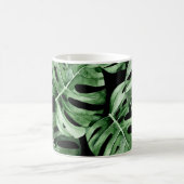 Mug Monstère foncée : Aquarelle tropicale Imprimer. (Centre)