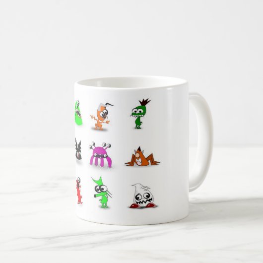 Mug Monsters Full set (Devant droit)