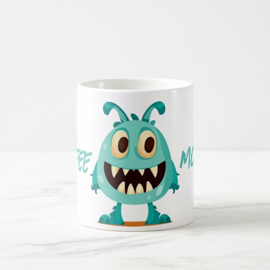 Mug Monstre/Alien/Dessin/Bleu (Centre)