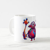 Mug Monstre aux reflets chromatiques (Devant gauche)
