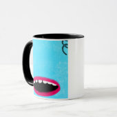 Mug monstre bleu clair (Devant gauche)