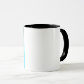 Mug monstre bleu clair (Devant droit)