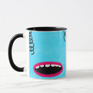 Mug monstre bleu clair