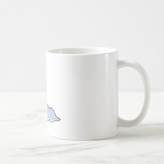 Mug monstre bleu gluant idiot (Droite)