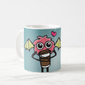 Mug Monstre brouillé de Latte (Devant gauche)