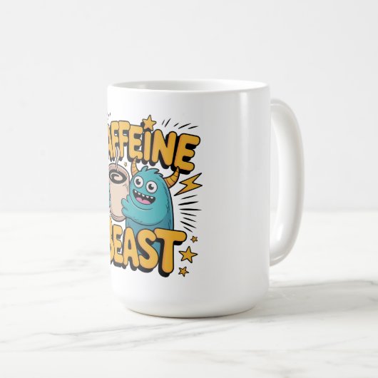 Mug Monstre de café (Devant droit)
