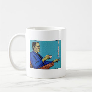 Mug Monstre de Frankenstein Pop Art buvant du thé en d