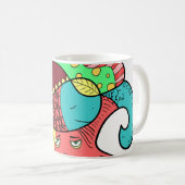 Mug Monstre de griffonnage (Devant droit)