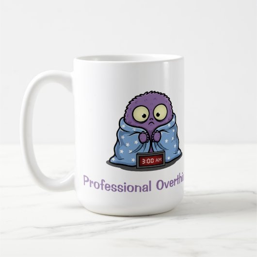 Mug Monstre de la Réflexion Excessive Amusant (Gauche)