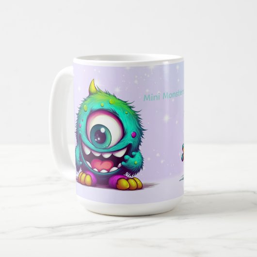 Mug Monstre de mini-mutant souriant (Devant gauche)