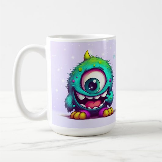 Mug Monstre de mini-mutant souriant (Gauche)
